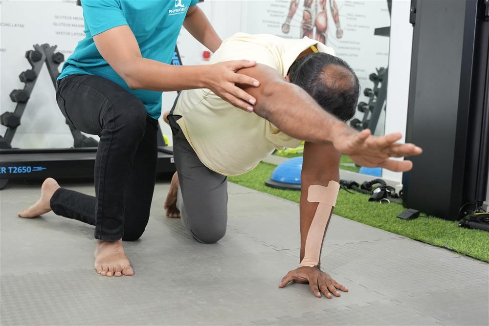Movement assessment during a PhysioShine session