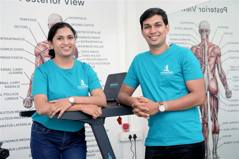 The PhysioShine team at their Bangalore rehabilitation centre